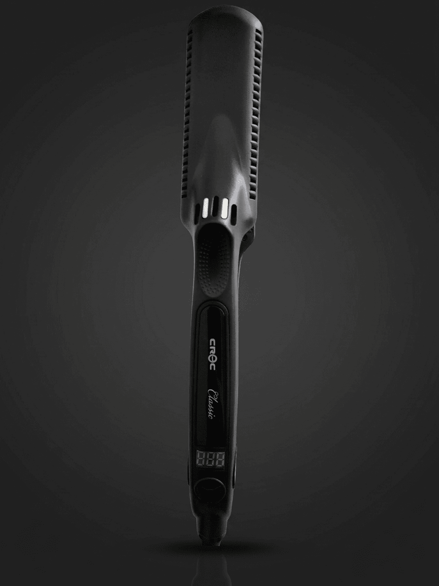 CROC Classic Black Titanium Flat Iron 1.5″